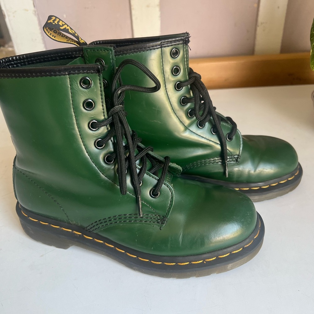 Green Doc Martens